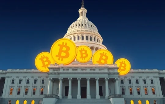 A visual representation of the US government's significant Bitcoin holdings, debunking sell-off rumors.