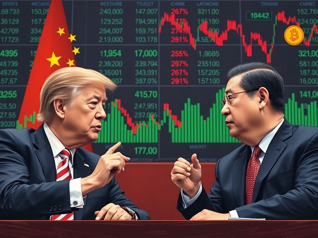 U.S.-China trade talks fueling market volatility with BTC and ETH price fluctuations
