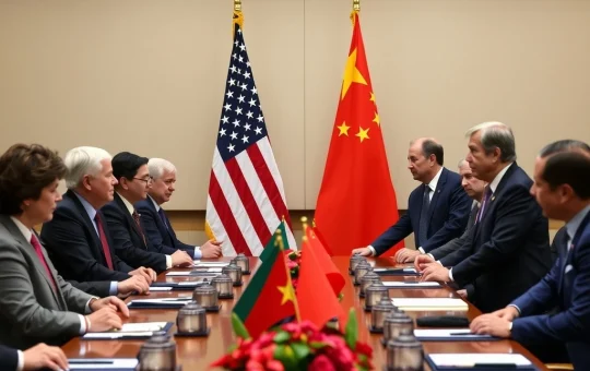 U.S.-China trade talks with officials discussing tariff truce extension