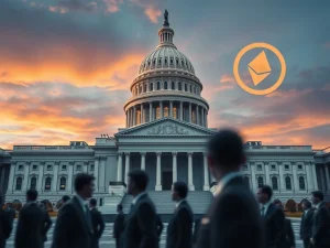 US lawmakers debating crucial US crypto legislation, illustrating the complex path of digital asset regulation through a divided Congress.