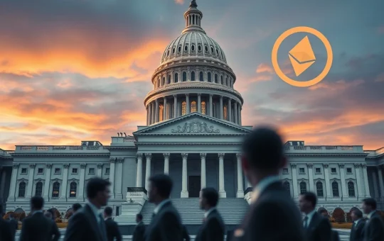 US lawmakers debating crucial US crypto legislation, illustrating the complex path of digital asset regulation through a divided Congress.
