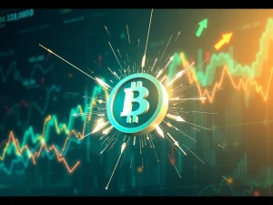 Visualizing the shocking 504% USUAL token price surge against a backdrop of extreme crypto volatility and market uncertainty.