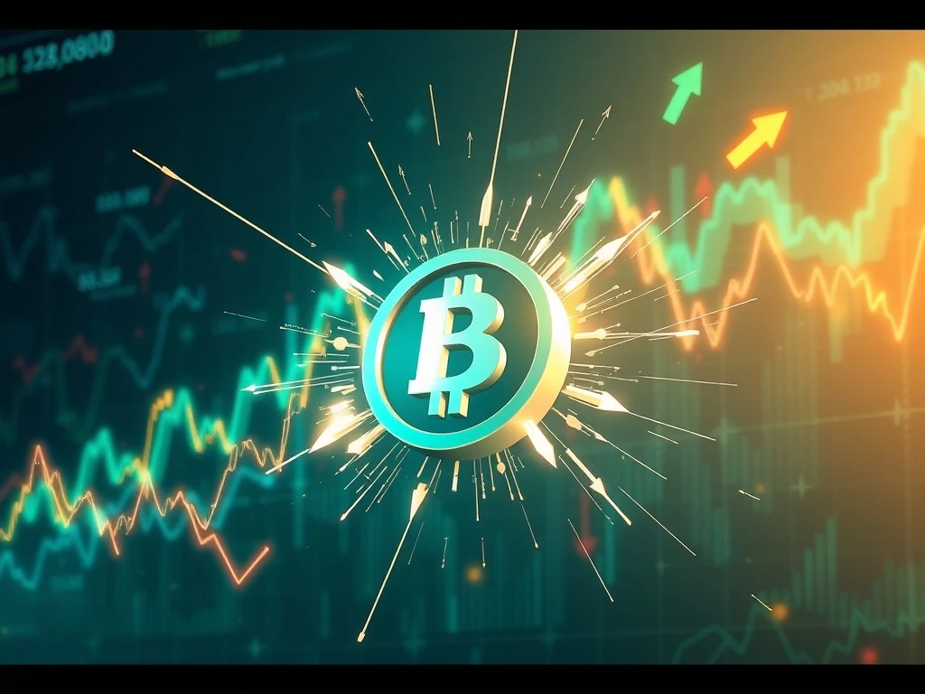 Visualizing the shocking 504% USUAL token price surge against a backdrop of extreme crypto volatility and market uncertainty.