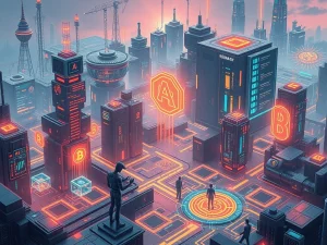 VeraNet decentralized AI ecosystem with blockchain and staking rewards