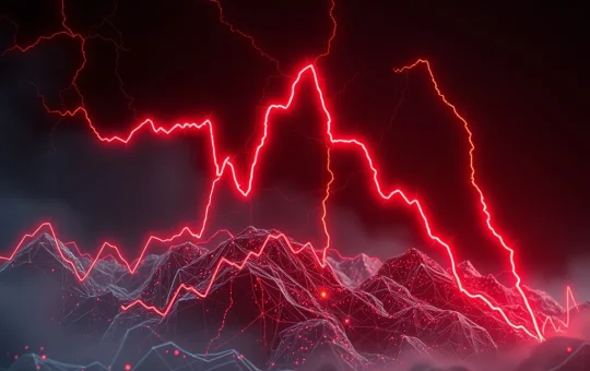 VIRTUAL cryptocurrency price crash showing extreme volatility in market analysis