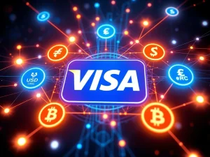 Visa stablecoin settlement integration with Avalanche and Stellar blockchains