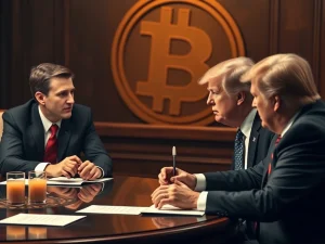 Winklevoss Twins discussing Bitcoin regulation with Trump