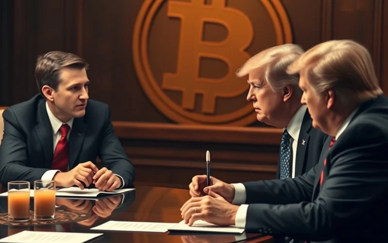 Winklevoss Twins discussing Bitcoin regulation with Trump
