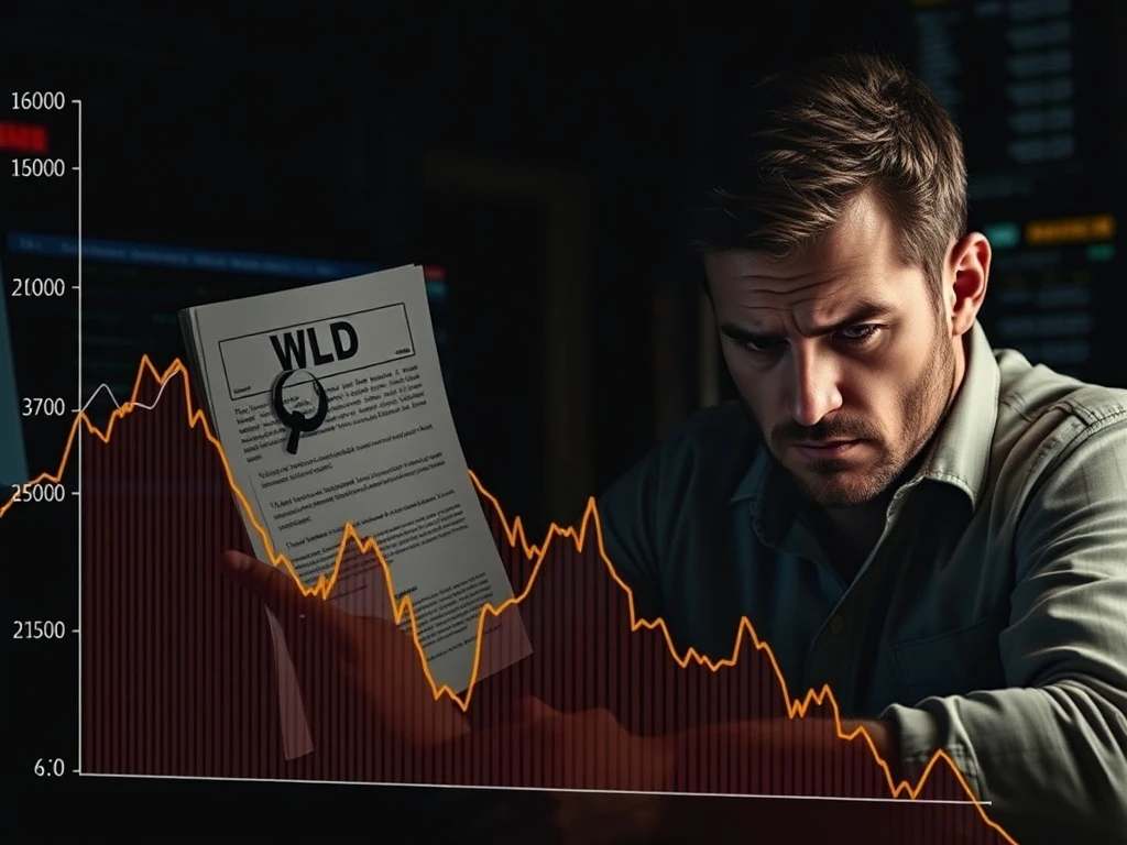 WLD token price crash amid regulatory scrutiny and market volatility