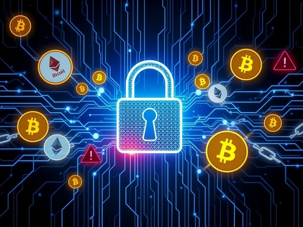Illustrates the critical WOO X security breach impacting major cryptocurrencies and highlighting digital asset trading risks.