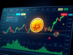 Wrapped Bitcoin (WBTCUSDT) price chart with key trading indicators