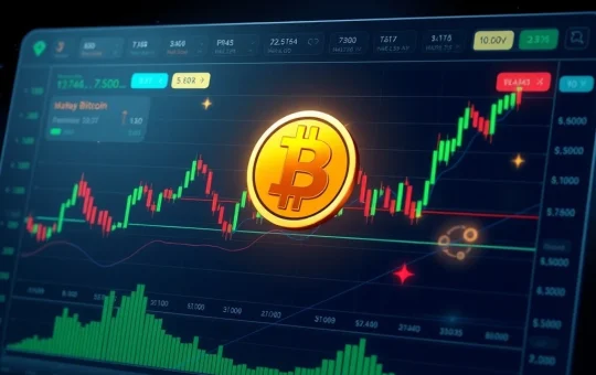 Wrapped Bitcoin (WBTCUSDT) price chart with key trading indicators