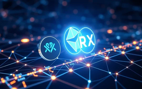 Stellar XLM and RTX tokens in a futuristic payment system