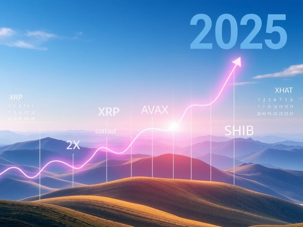 Charts depicting XRP's rally, AVAX surge, and SHIBA INU upgrades fueling altcoin momentum in Q3 2025.