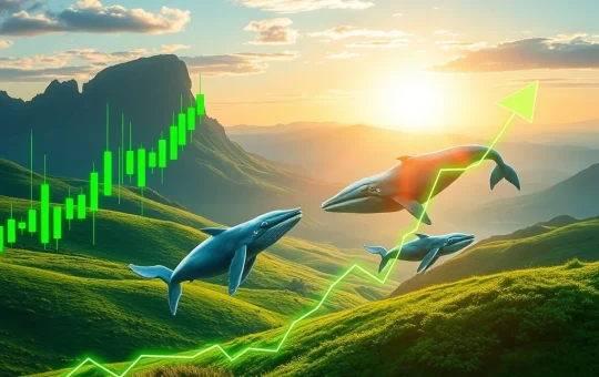 XRP chart showing a bullish TD Sequential signal with whales accumulating, hinting at a potential XRP price surge.