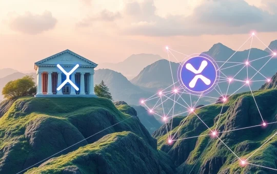 Illustrates the dual forces of XRP's institutional adoption and Remittix (RTX)'s rapid surge redefining global cross-border payments.