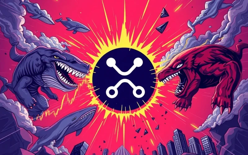 XRP price chart showing key support levels amid whale activity and institutional demand