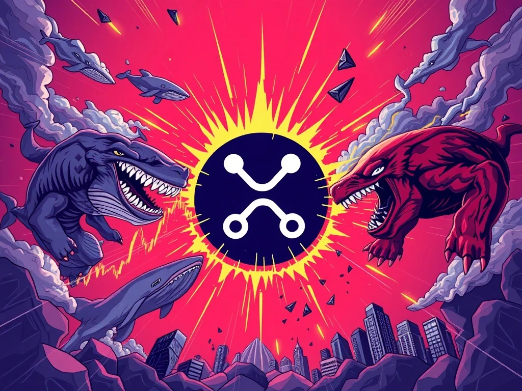 XRP price chart showing key support levels amid whale activity and institutional demand