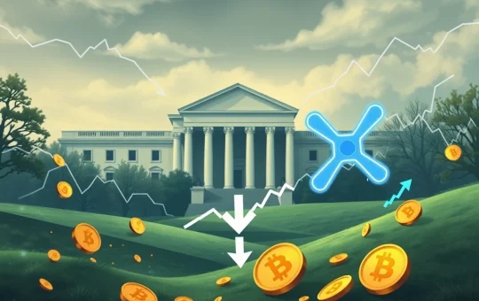 A chart showing a significant XRP price drop after the SEC's Bitwise ETF Reversal.