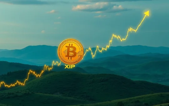 XRP price chart showing a golden cross pattern, indicating a potential surge for XRP against Bitcoin.