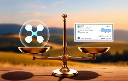A visual representation of the XRP lawsuit's complexity, highlighting Ripple's political donations influencing legal outcomes and investor trust.