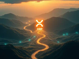 A visual representation of the XRP Ledger's advanced infrastructure, highlighting its role in efficient XRP Ledger transactions and superior stablecoin integration.