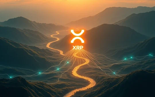 A visual representation of the XRP Ledger's advanced infrastructure, highlighting its role in efficient XRP Ledger transactions and superior stablecoin integration.