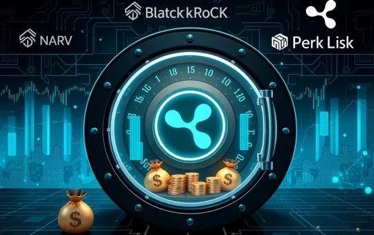 Illustrating the strategic alignment between BlackRock and Ripple, emphasizing the future of tokenized assets and XRP News in digital finance.