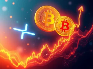 XRP and Bitcoin charts surging with institutional inflows signaling a breakout