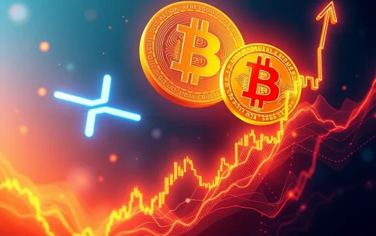 XRP and Bitcoin charts surging with institutional inflows signaling a breakout