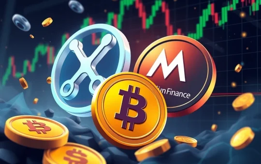 XRP and Mutuum Finance tokens in a volatile crypto market