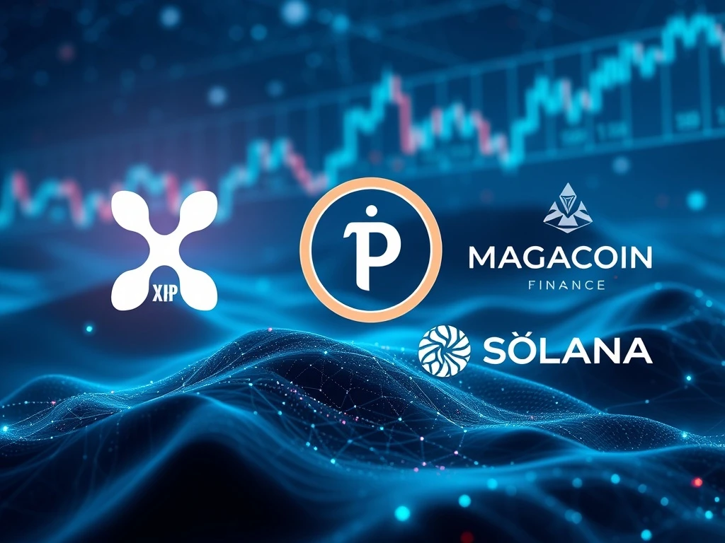 XRP news highlights Pi Coin, MAGACOIN FINANCE, and Solana as top altcoins for 2025