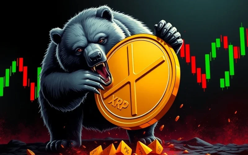 XRP price drops sharply amid bearish crypto market trends