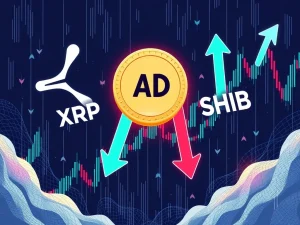 XRP price debate with conflicting forecasts shown on cryptocurrency charts