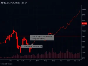 XRP price drop amid U.S. tariff fears and profit-taking pressure