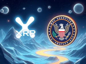 SEC and XRP logos with crypto futures ETFs approval timeline