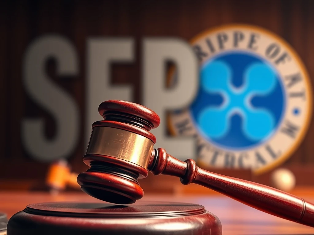 XRP legal battle with SEC nearing resolution in courtroom scene