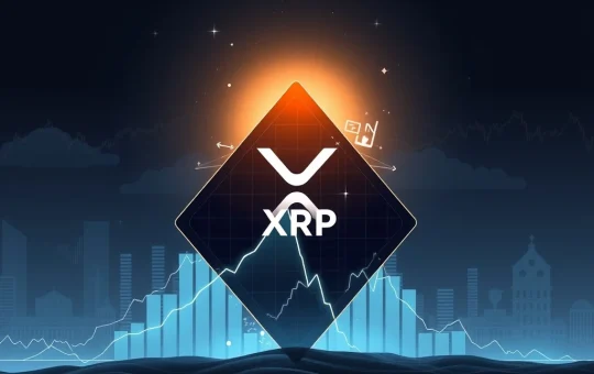 XRP News Today: A chart showing XRP's price breaking out of a symmetrical triangle, symbolizing its recent surge and market optimism fueled by institutional interest XRP.