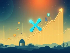 A chart showing the XRP Price surging, reflecting the latest XRP News Today and optimism around a potential XRP ETF.