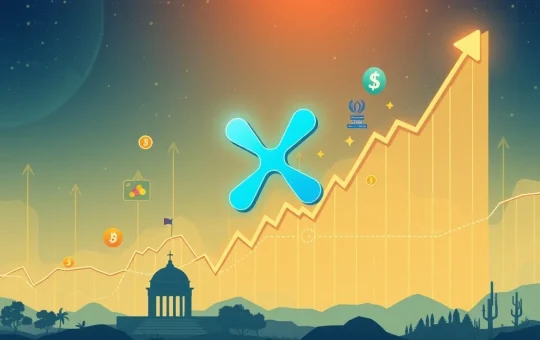 A chart showing the XRP Price surging, reflecting the latest XRP News Today and optimism around a potential XRP ETF.