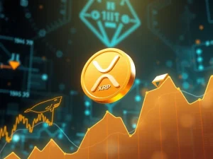 XRP price fluctuation with whale activity and key support levels highlighted