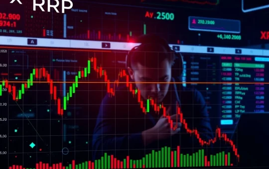 XRP price volatility and market trends analysis with a downward chart trend