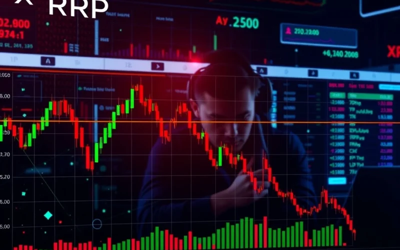 XRP price volatility and market trends analysis with a downward chart trend