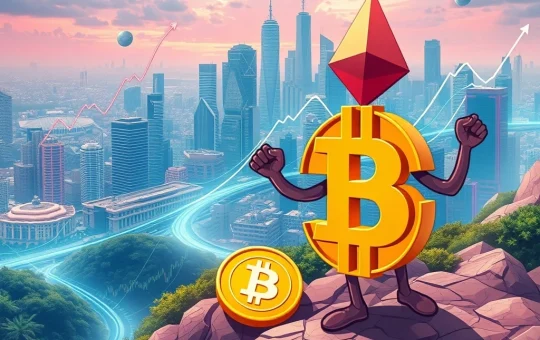 Chart displaying XRP price surges and dips within a volatile 2025 crypto market, symbolizing altcoin volatility and market shifts.