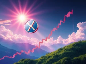 XRP Price Analysis: A visual representation of XRP's bullish Cup and Saucer pattern, signaling potential gains in the crypto market.