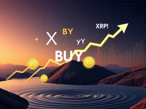 XRP chart showing a TD Sequential buy signal, indicating potential price rebound from key support levels.