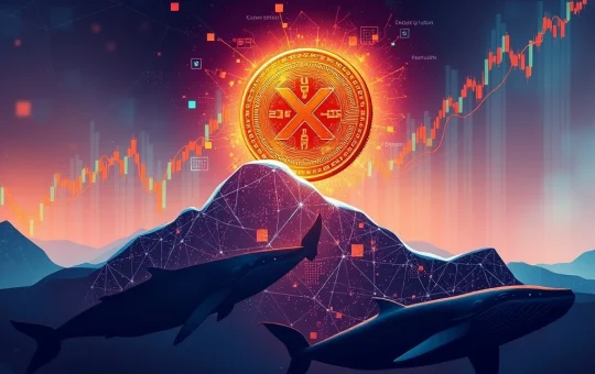 A visual representation of XRP price growth fueled by strategic whale accumulation in the crypto market.