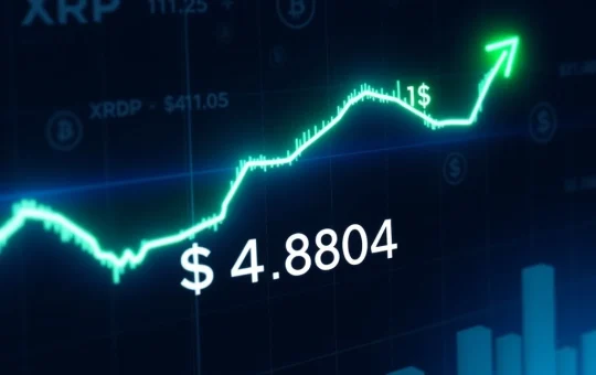XRP price prediction graph showing potential surge to $4.804