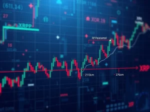 XRP price chart showing resistance and support levels in a long-term range