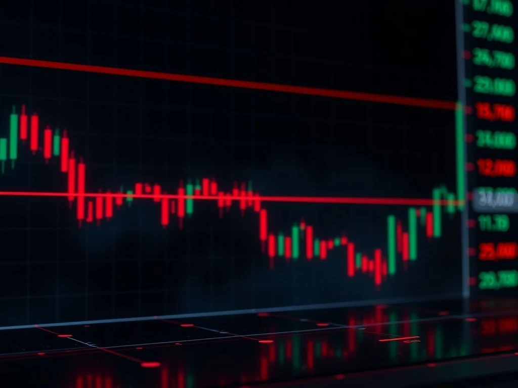 XRP price chart showing critical $3 support level under pressure in cryptocurrency market